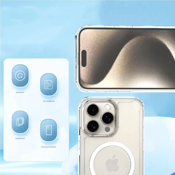 Wozinsky Clear Corner Case MagSafe for Samsung Galaxy S25 - Cleareng