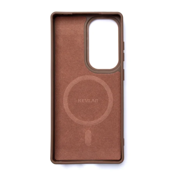 Wozinsky Carbon Fiber Case with MagSafe for Samsung Galaxy S25 - Browneng
