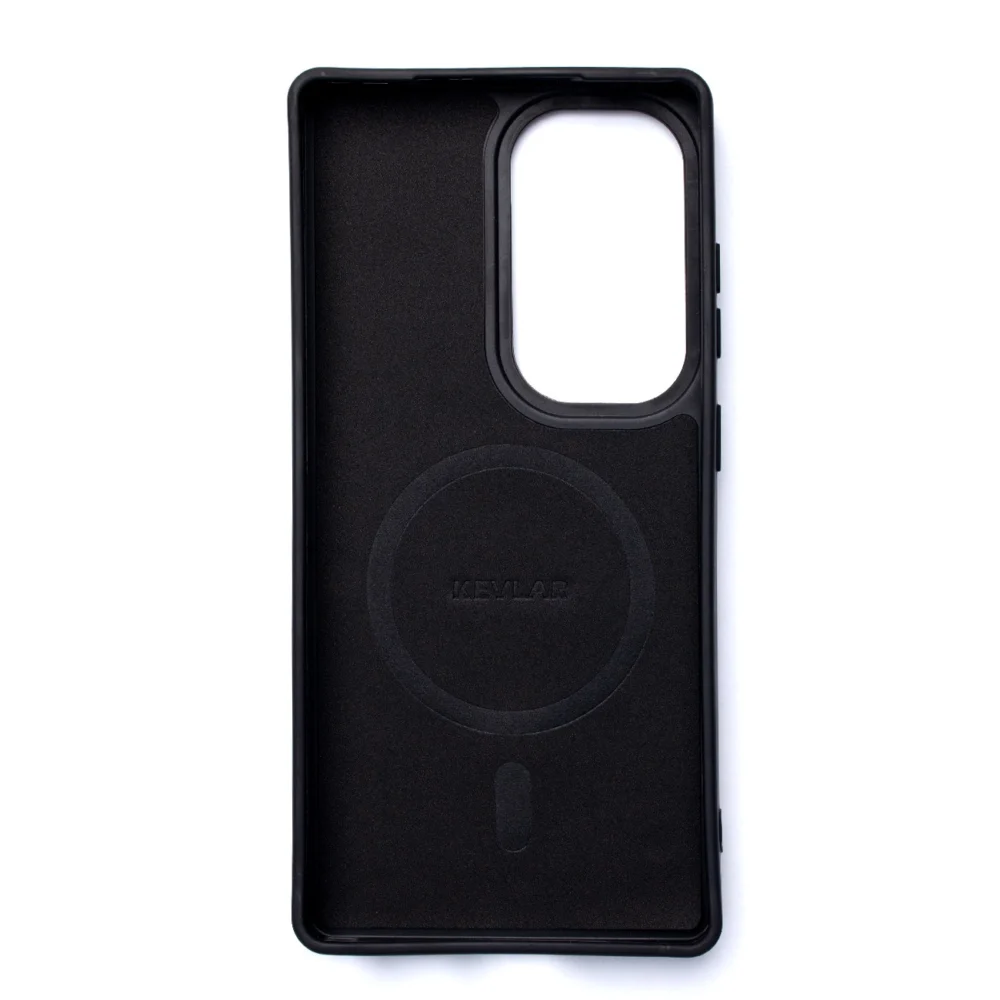 Wozinsky Carbon Fiber Case with MagSafe for Samsung Galaxy S25 - Blackeng