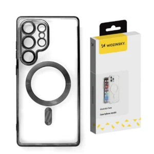 Wozinsky Electroplated Case with Magsafe for Samsung Galaxy S25 - Blackeng