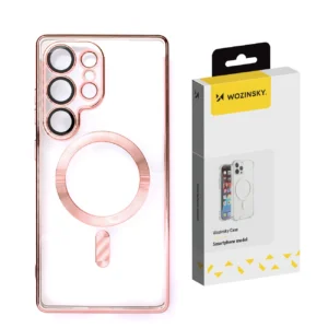 Wozinsky Electroplated Case with Magsafe for Samsung Galaxy S25 - Pinkeng