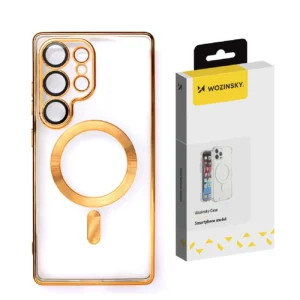 Wozinsky Electroplated Case with Magsafe for Samsung Galaxy S25 - Goldeng