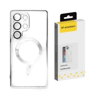 Wozinsky Electroplated Case with Magsafe for Samsung Galaxy S25 - silvereng
