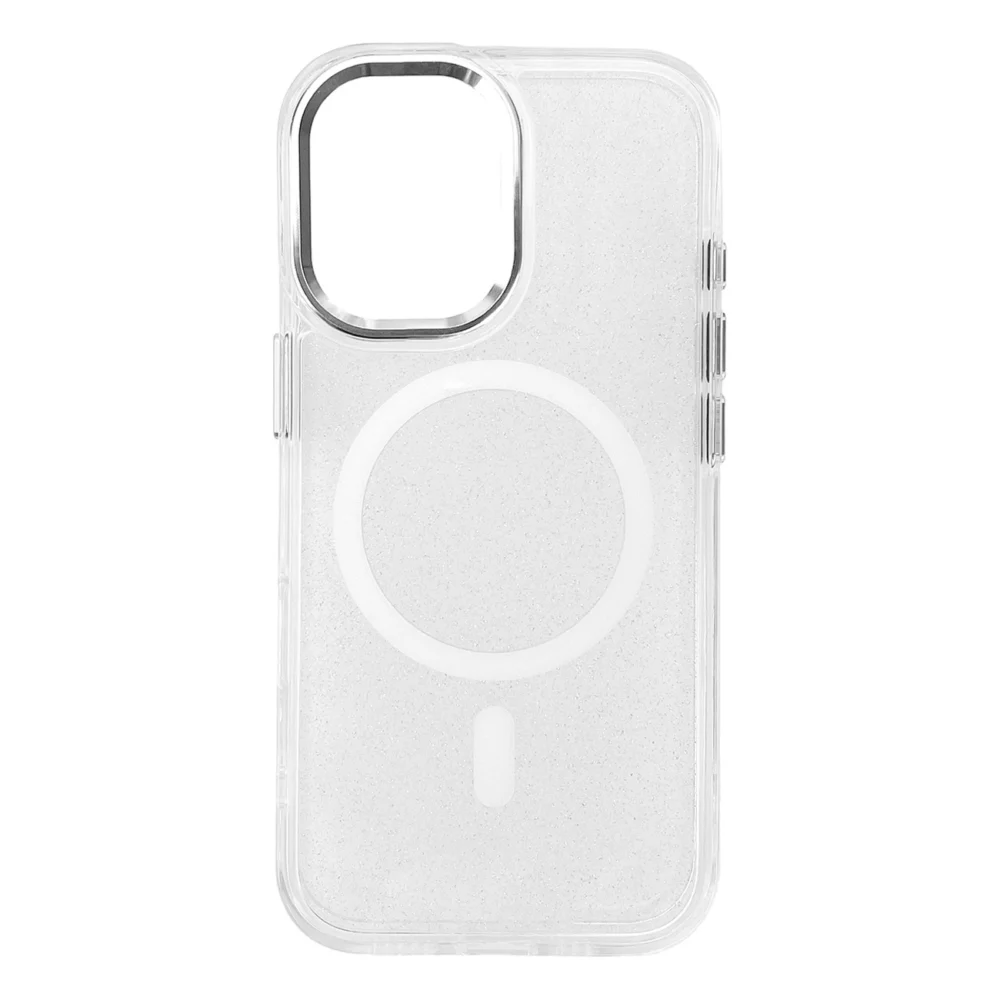 Wozinsky Glitter Case with Mag Safe for Samsung Galaxy S24 FE - Clear with Glittereng