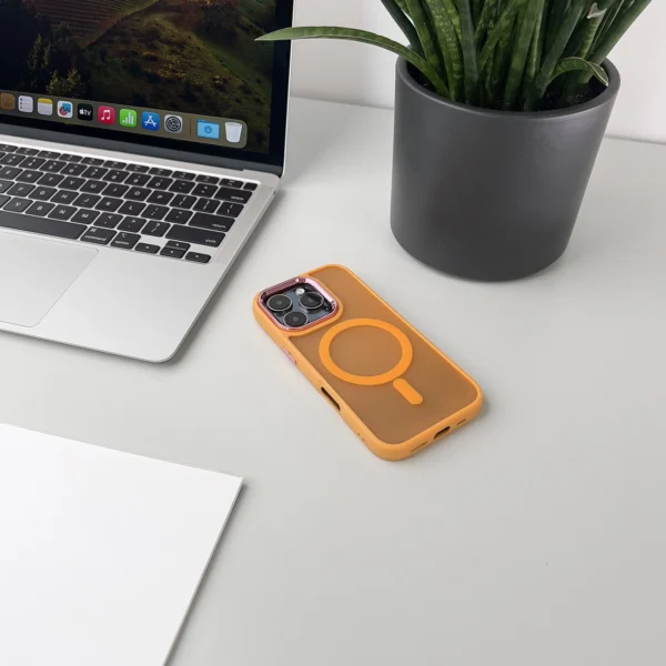Wozinsky Fashion Case with MagSafe for Samsung Galaxy S24 FE - Orangeeng