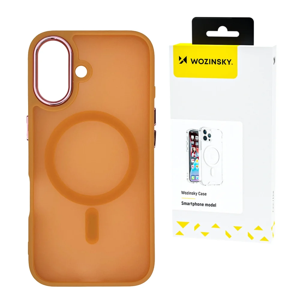 Wozinsky Fashion Case with MagSafe for Samsung Galaxy S24 FE - Orangeeng