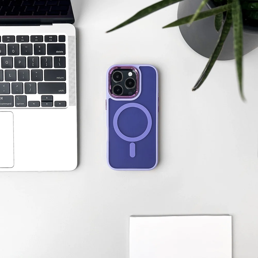 Wozinsky Fashion Case with MagSafe for Samsung Galaxy S24 FE - Purpleeng
