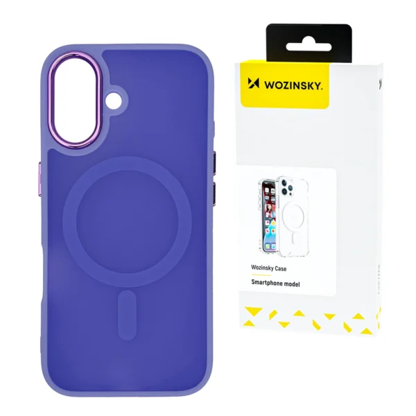Wozinsky Fashion Case with MagSafe for Samsung Galaxy S24 FE - Purpleeng