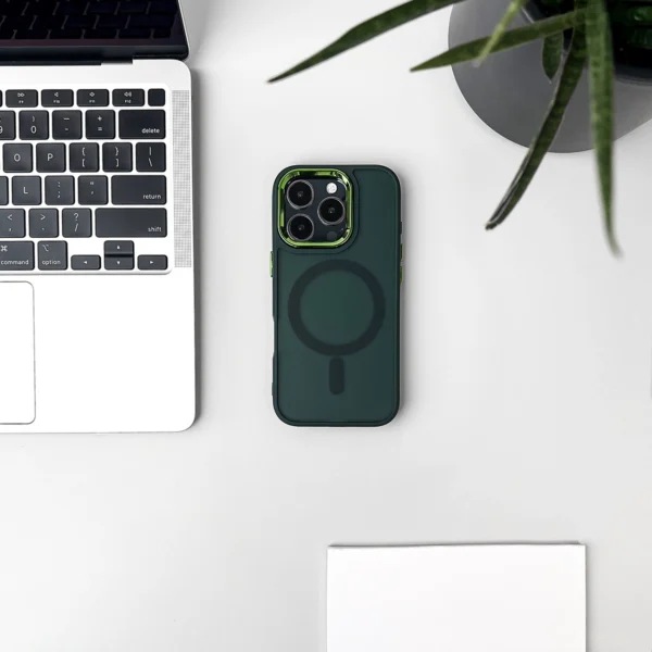 Wozinsky Fashion Case with MagSafe for Samsung Galaxy S24 FE - Greeneng