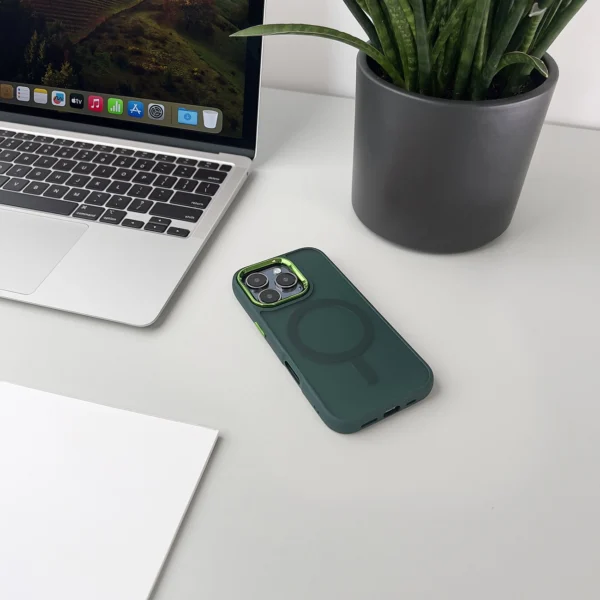 Wozinsky Fashion Case with MagSafe for Samsung Galaxy S24 FE - Greeneng