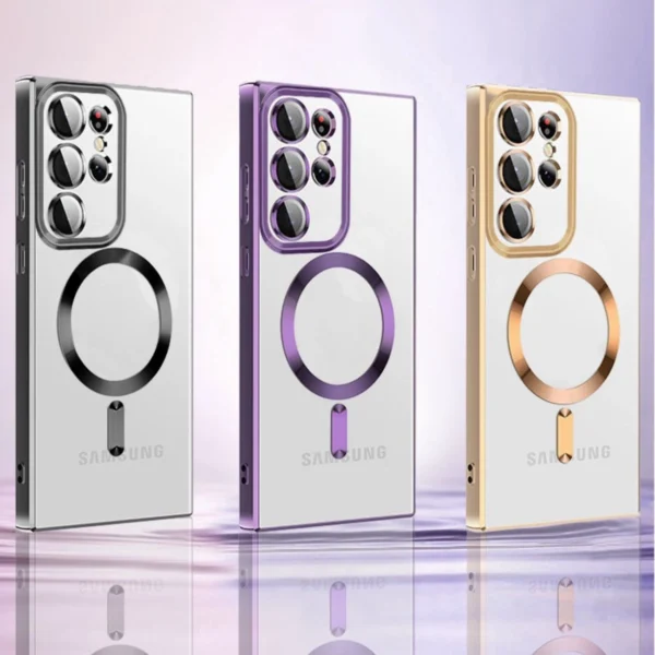 Wozinsky Electroplated Magsafe Case for Samsung Galaxy S24 FE - Goldeng