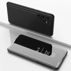 Clear View Case for Samsung Galaxy A56 Cover with Flip - Blackeng