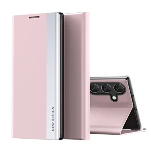 New Sleep Case Flip Cover with Stand Function for Samsung Galaxy A56 - Pinkeng
