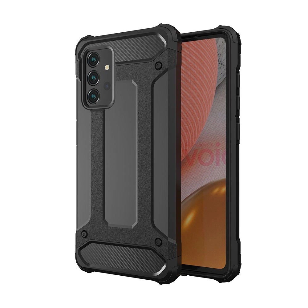 Hybrid Armor Case for Samsung Galaxy A56 - Blackeng