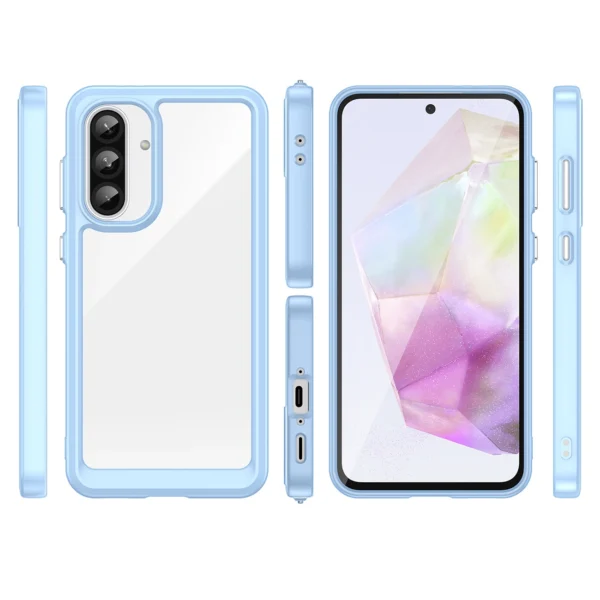 Outer Space Case for Samsung Galaxy A56 Cover with Flexible Frame - Blueeng
