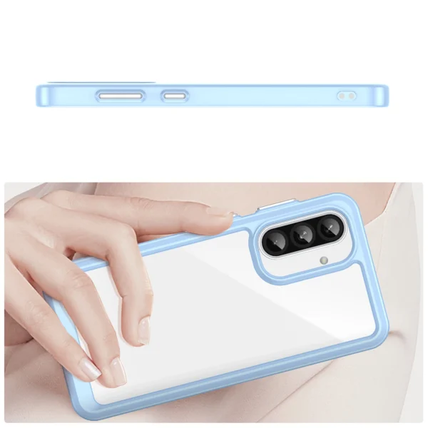 Outer Space Case for Samsung Galaxy A56 Cover with Flexible Frame - Blueeng