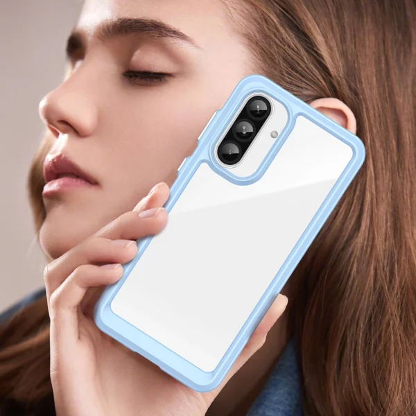 Outer Space Case for Samsung Galaxy A56 Cover with Flexible Frame - Blueeng