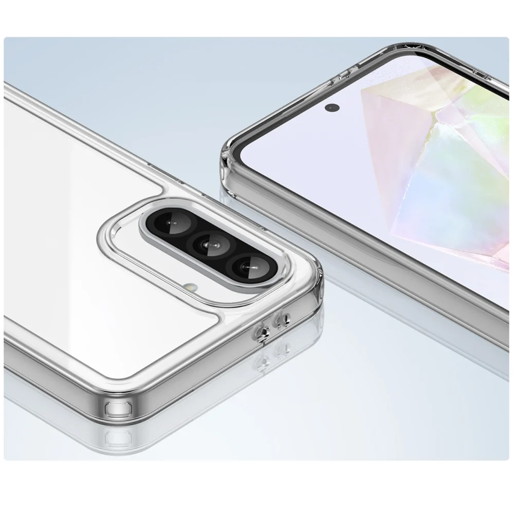 Outer Space Case for Samsung Galaxy A56 Cover with Flexible Frame - Transparenteng