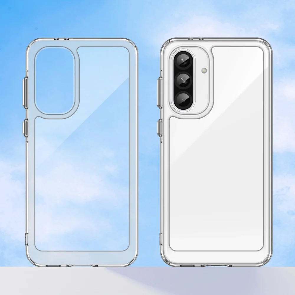 Outer Space Case for Samsung Galaxy A56 Cover with Flexible Frame - Transparenteng