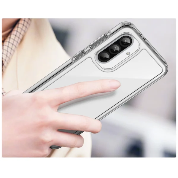 Outer Space Case for Samsung Galaxy A56 Cover with Flexible Frame - Transparenteng