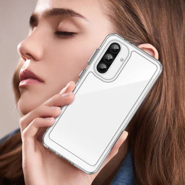 Outer Space Case for Samsung Galaxy A56 Cover with Flexible Frame - Transparenteng