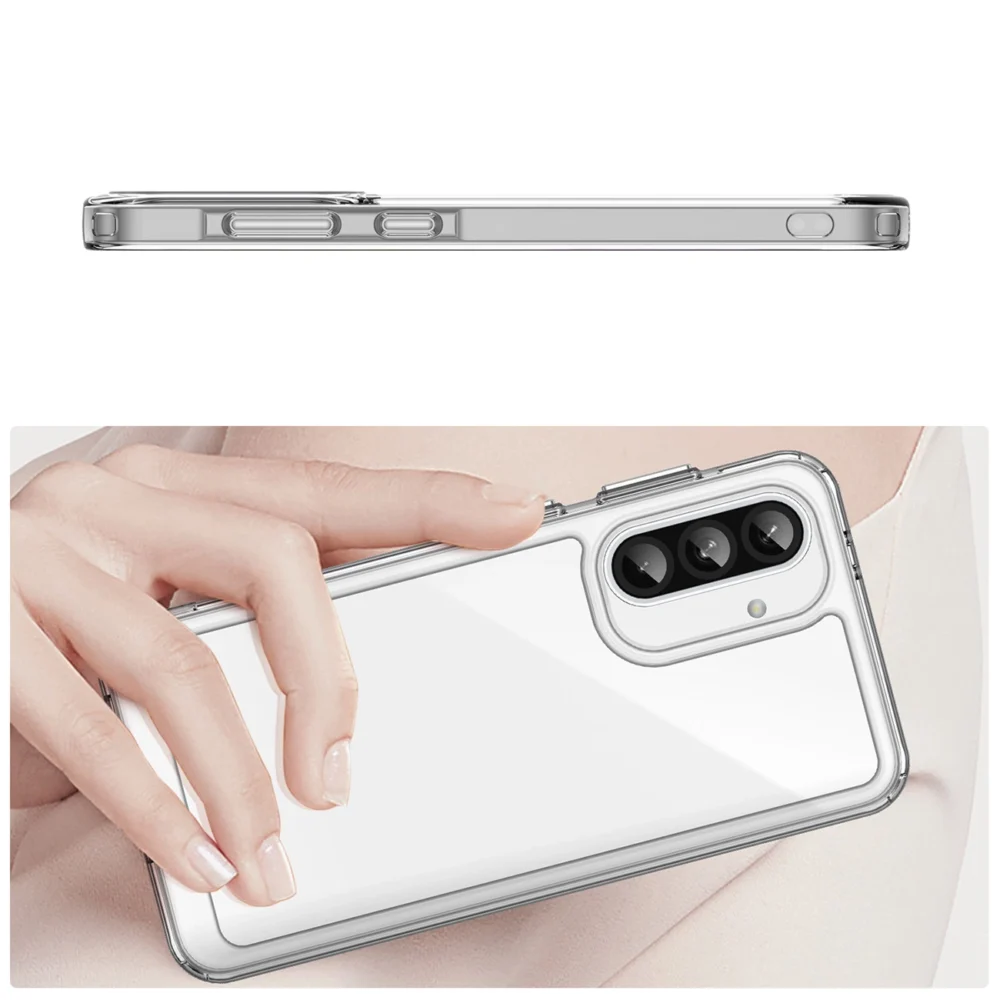 Outer Space Case for Samsung Galaxy A26 Cover with Flexible Frame - Transparenteng