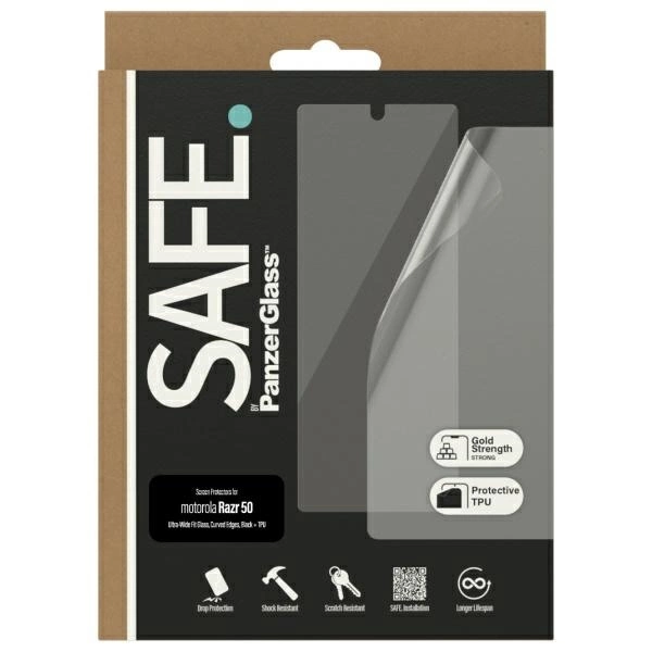 Szkło hartowane SAFE by PanzerGlass Screen Protection Ultra-Wide Fit na Motorola Razr 50pol