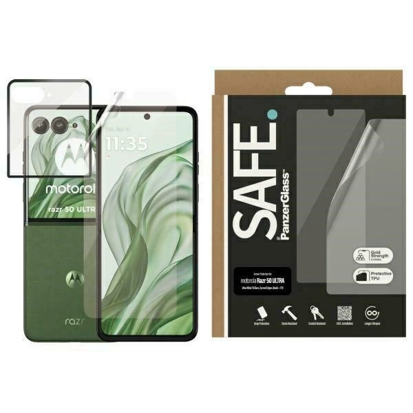 Szkło hartowane SAFE by PanzerGlass Screen Protection Ultra-Wide Fit na Motorola Razr 50 Ultrapol