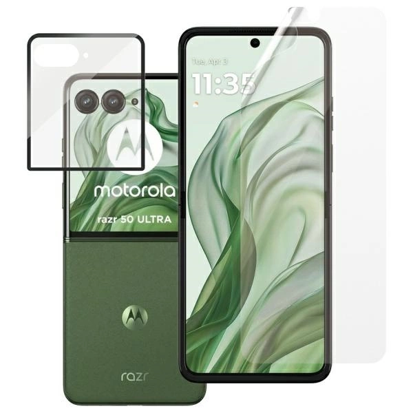 Szkło hartowane SAFE by PanzerGlass Screen Protection Ultra-Wide Fit na Motorola Razr 50 Ultrapol