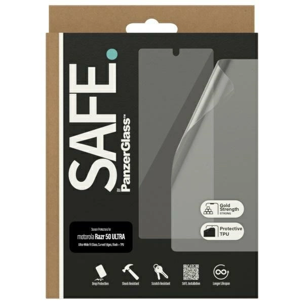 Szkło hartowane SAFE by PanzerGlass Screen Protection Ultra-Wide Fit na Motorola Razr 50 Ultrapol