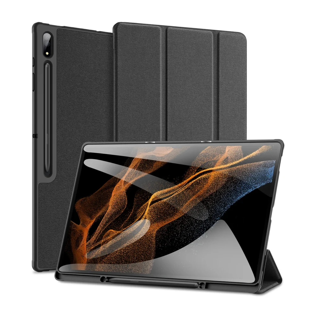 Dux Ducis Domo foldable cover for tablet with Smart Sleep function Samsung Galaxy Tab S8/S9 Ultra stand blackeng