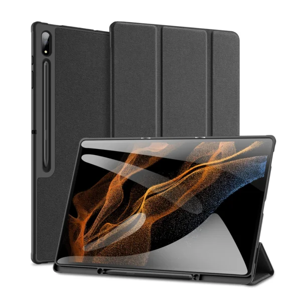 Dux Ducis Domo foldable cover for tablet with Smart Sleep function Samsung Galaxy Tab S8/S9 Ultra stand blackeng