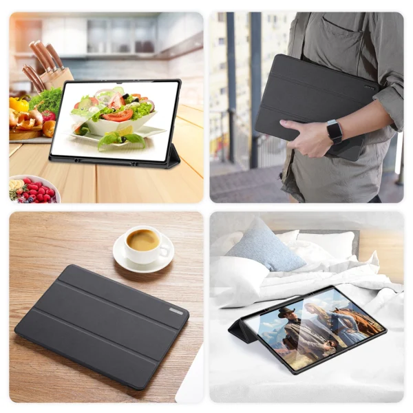 Dux Ducis Domo foldable cover for tablet with Smart Sleep function Samsung Galaxy Tab S8/S9 Ultra stand blackeng