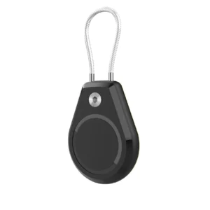 Apple AirTag Case Waterproof with Steel Cable - Blackeng