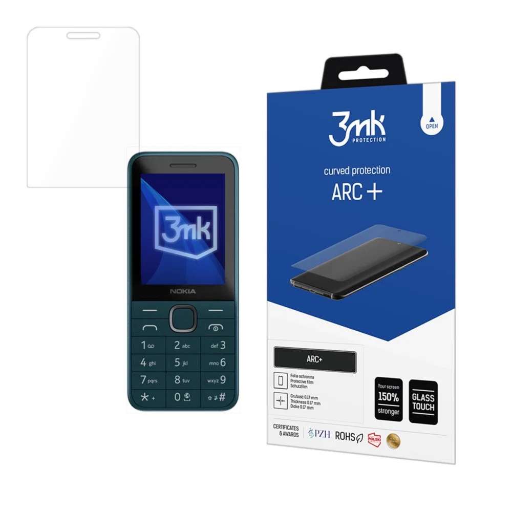 Protective film 3mk ARC+ for Nokia 225 4G (2024)eng