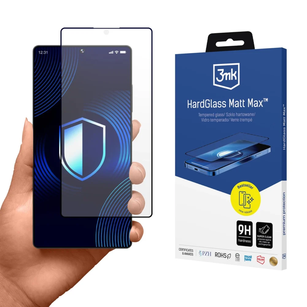 Matte tempered glass 3mk HardGlass Matt Max for Samsung Galaxy S25 Ultraeng