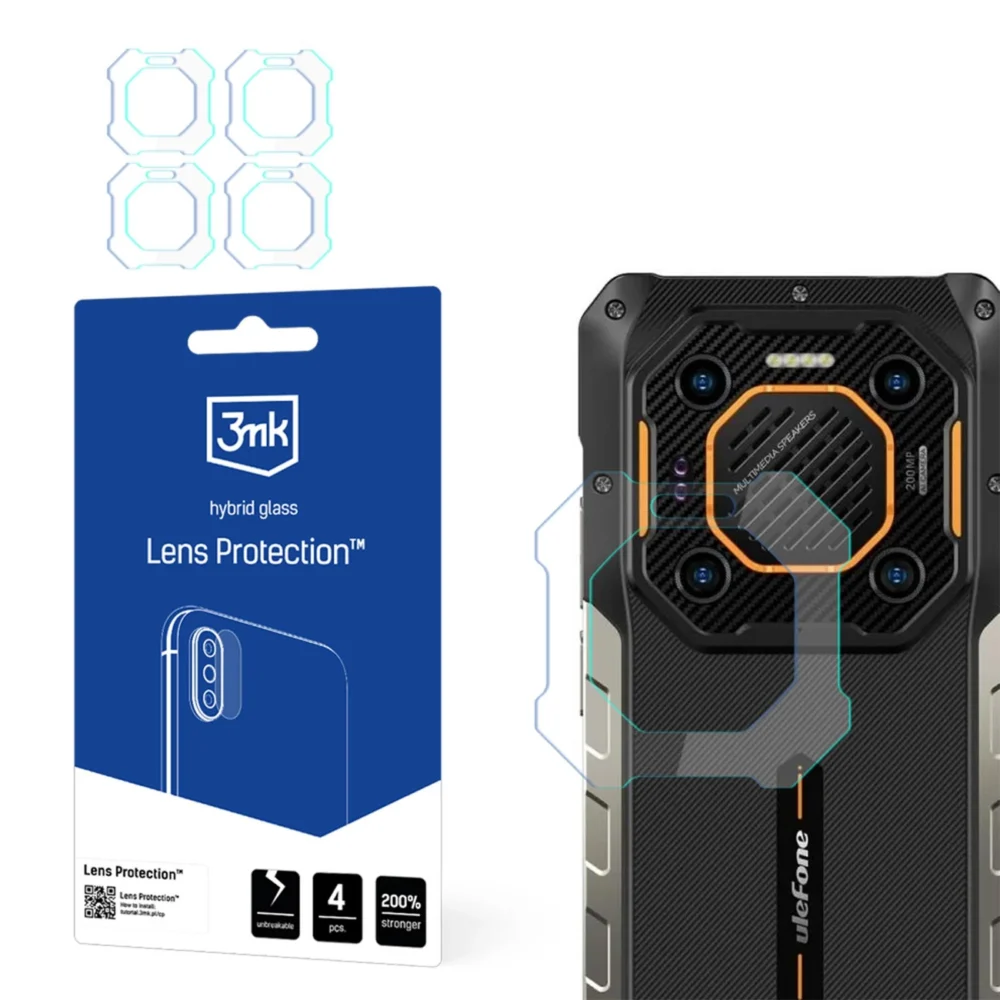 Hybrid Glass for Camera Lens 3mk Lens Protection for Ulefone Armor 26 Ultraeng