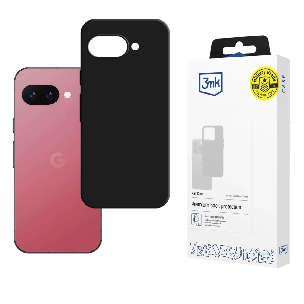 3mk Matt Case for Google Pixel 9A - Blackeng