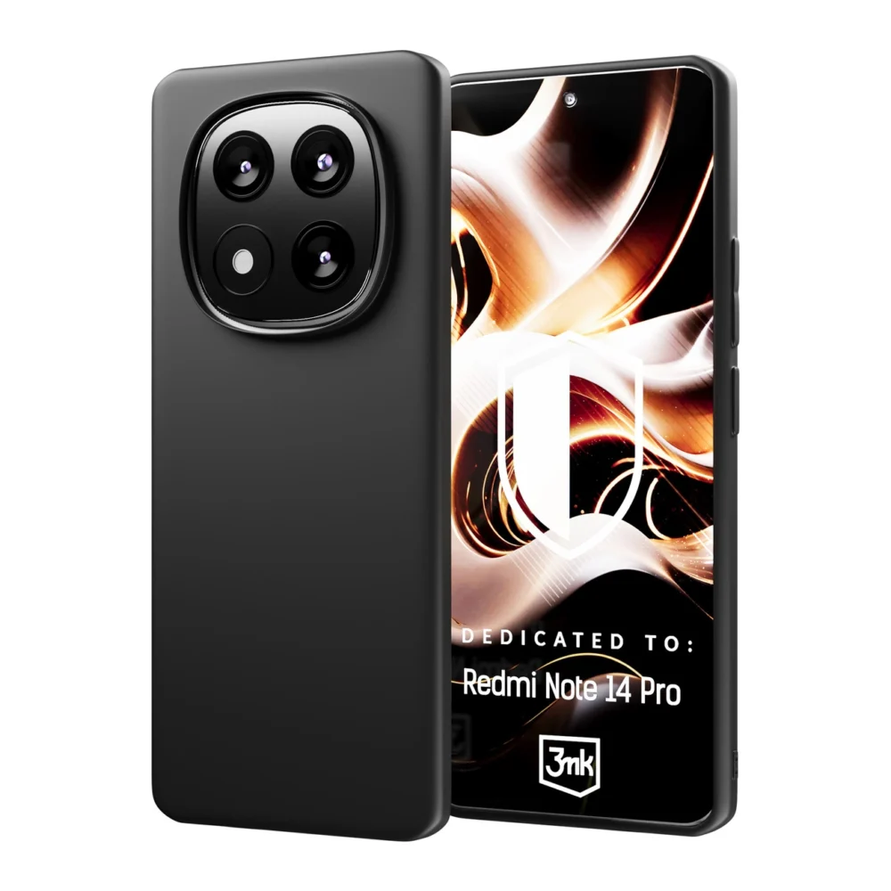 3mk Matt Case for Xiaomi Redmi Note 14 Pro - blackeng