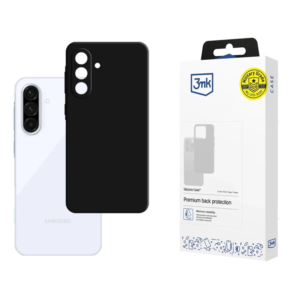 3mk Silicone Case for Samsung Galaxy A36 5G - Blackeng
