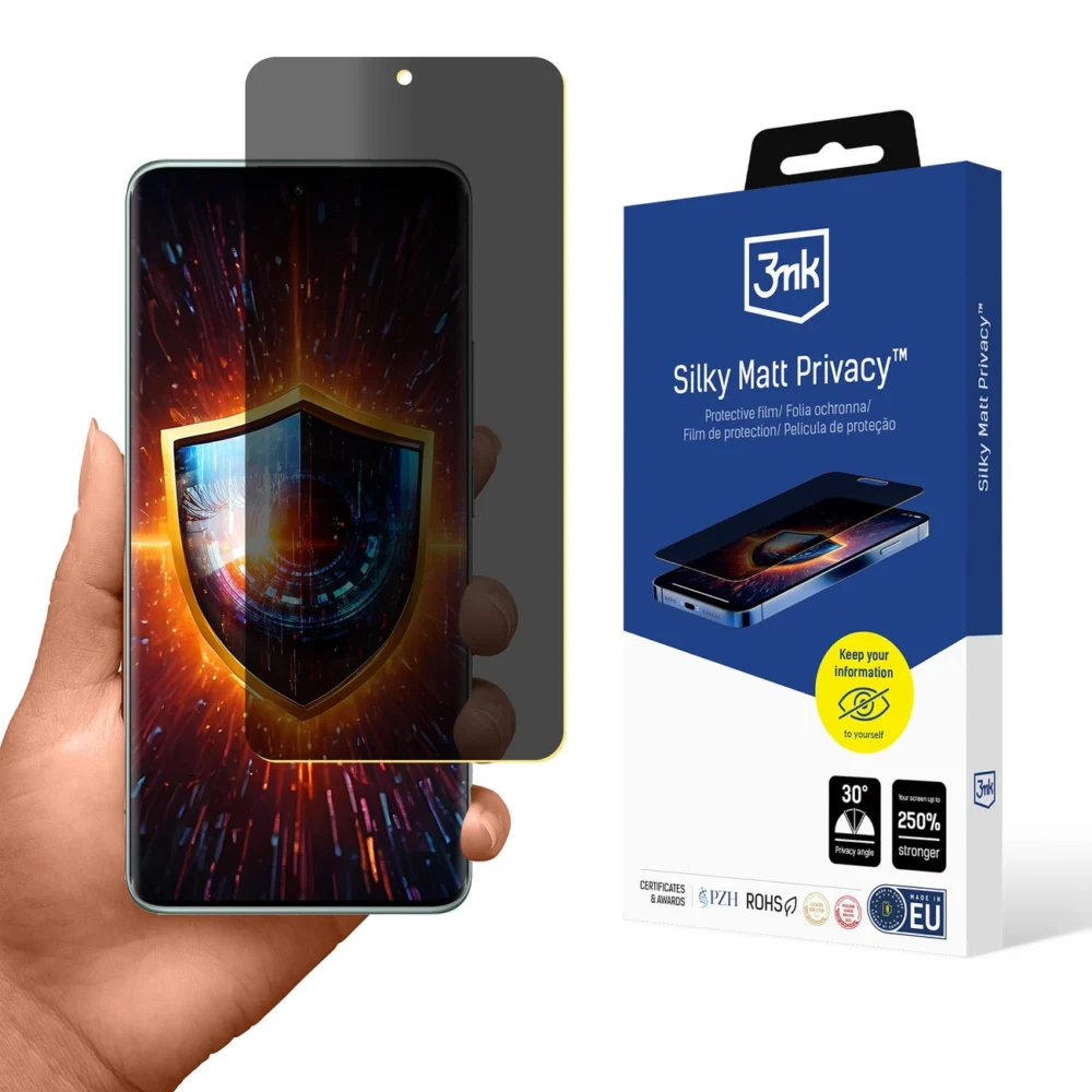 Privacy Film 3mk Silky Matt Privacy for Xiaomi Redmi Note 14 Pro+eng