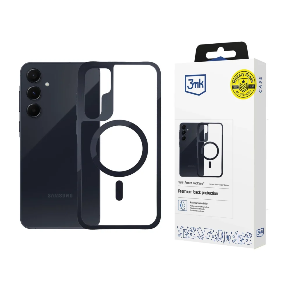 3mk Satin Armor MagCase for Samsung Galaxy A55 5G - Transparenteng