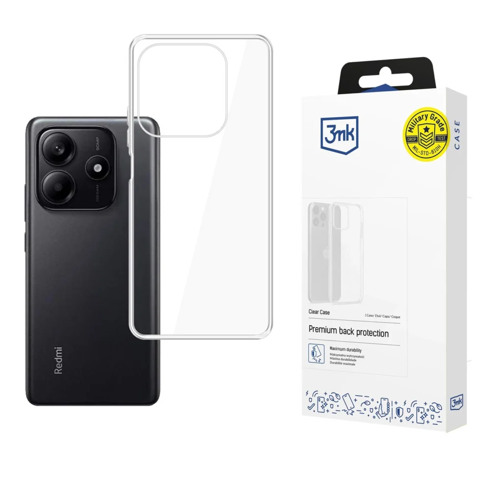 3mk Clear Case for Xiaomi Redmi Note 14 5G - transparenteng