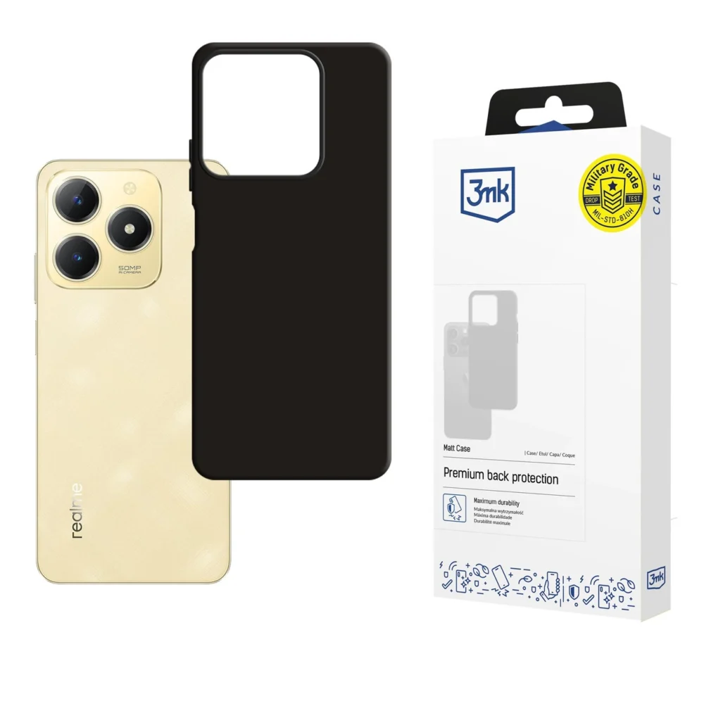 3mk Matt Case for Realme C61 - Blackeng