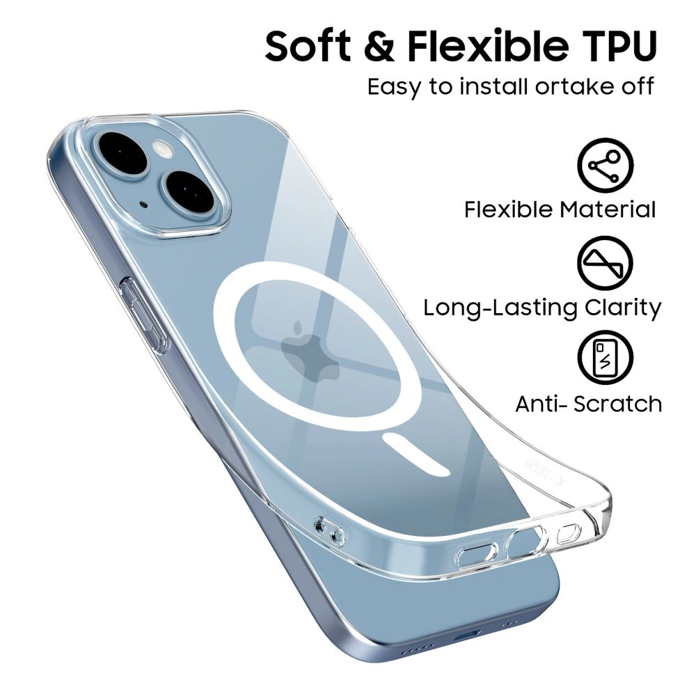 Tech-Protect FlexAir MagSafe Case for iPhone 13 / 14 - Cleareng