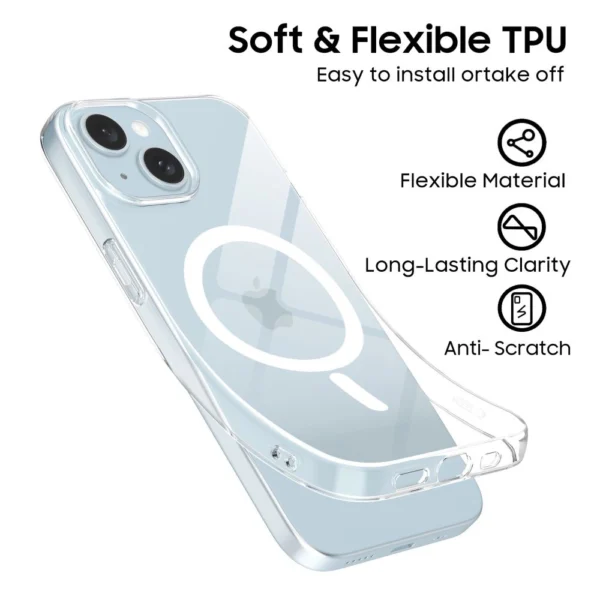 Tech-Protect FlexAir MagSafe iPhone 15 Case - Cleareng