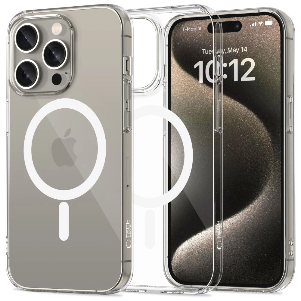 Tech-Protect FlexAir MagSafe Case for iPhone 15 Pro - Cleareng
