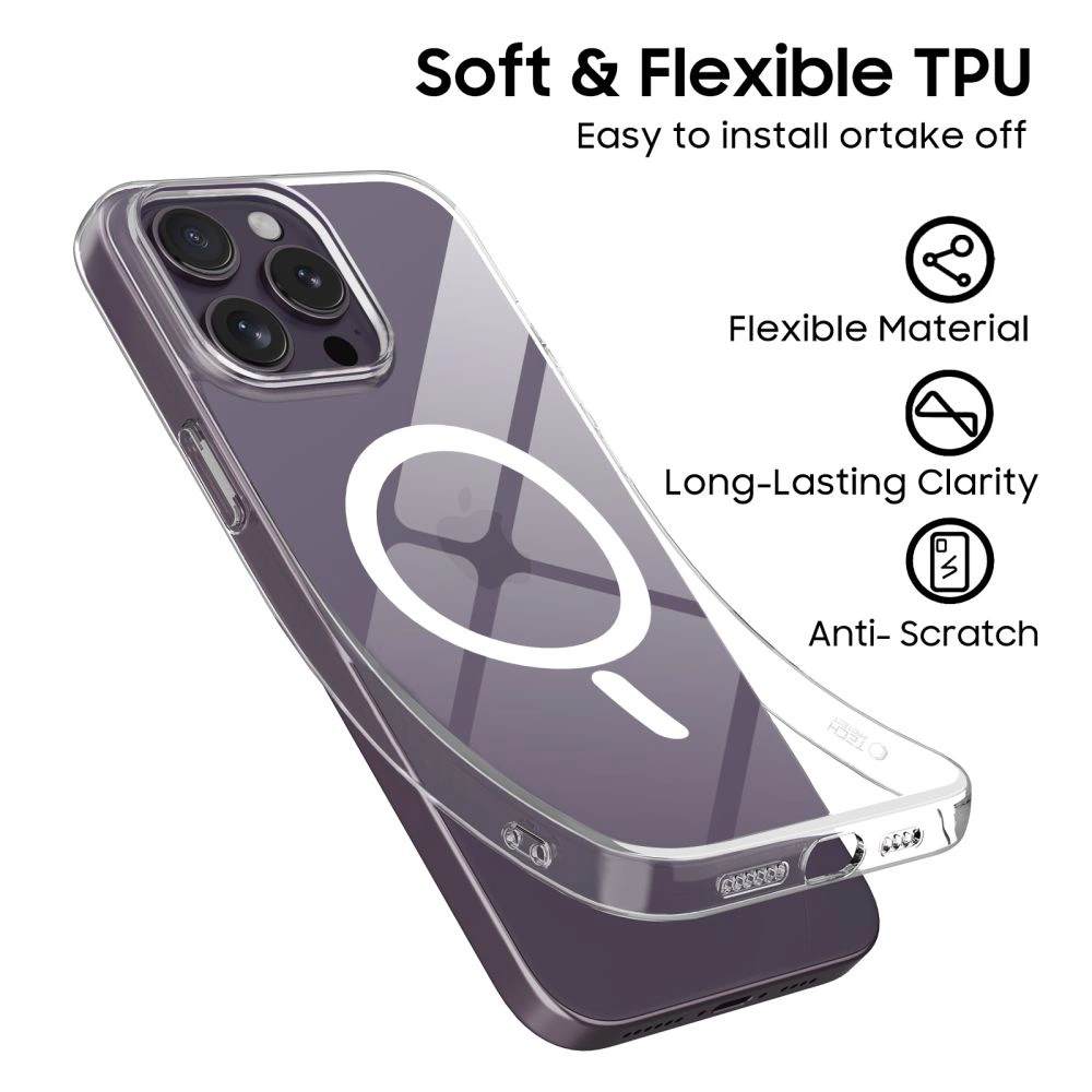 Tech-Protect FlexAir MagSafe Case for iPhone 14 Pro Max - Cleareng