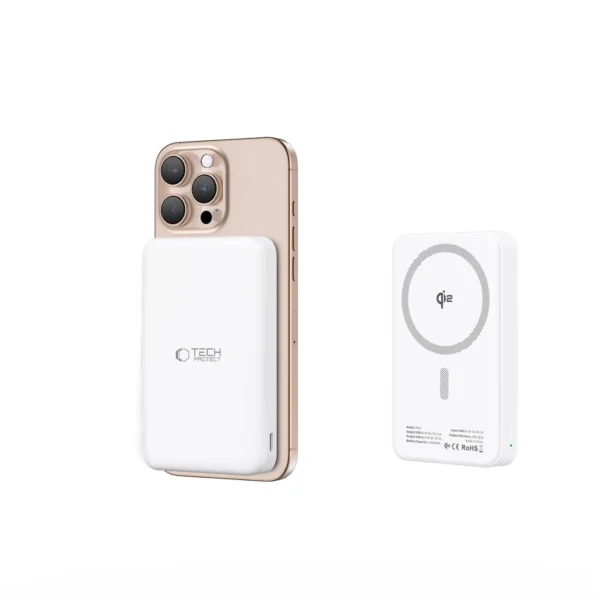 Powerbank Tech-Protect PB24 LifeMag QI2 MagSafe 10000 mAh - whiteeng
