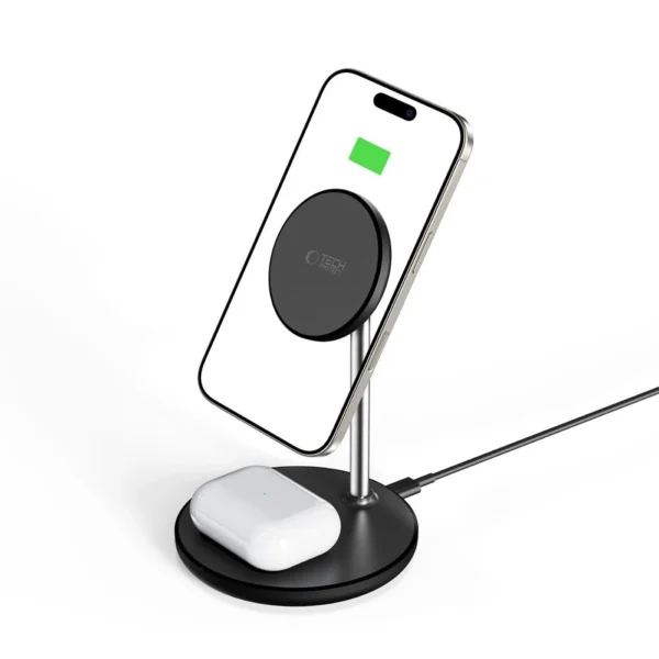 Tech-Protect QI15W-A39 2in1 MagSafe Charging Station - Blackeng